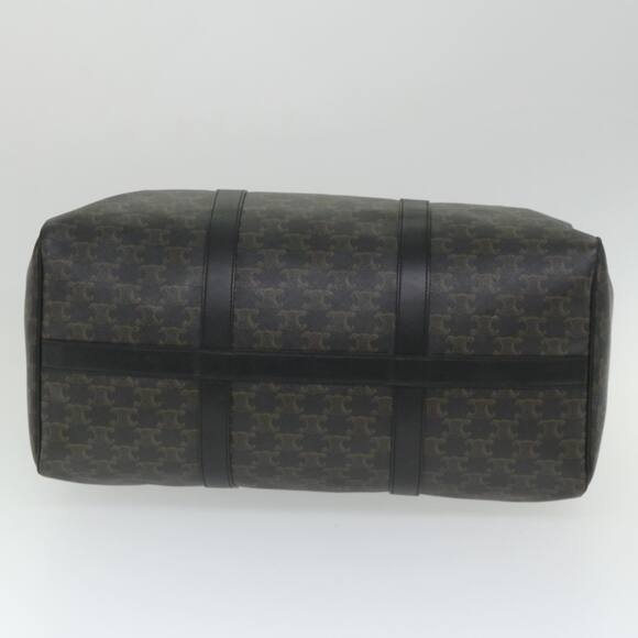 CELINE Triomphe Canvas Boston Bag Pvc Leather Black - Picture 9 of 12